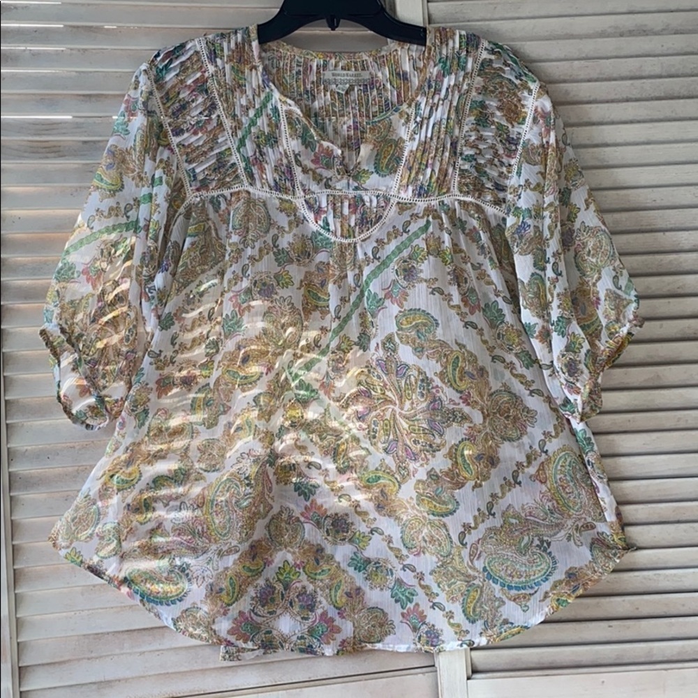 Word Market Floral Top  Camisole Size M